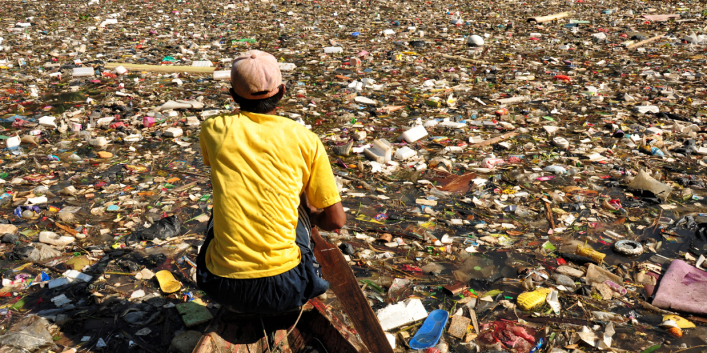 Citarum, one of the longest and biggest rivers that split West Java Province, Indonesia (2019)